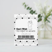 Haftkarten Fernbesuch Paare Postkarte (Stehend Vorderseite)