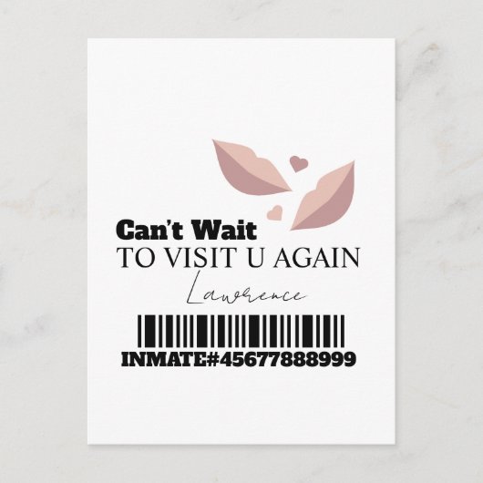 Haftkarten für Besuche aus der Ferne Postkarte (Vorderseite)