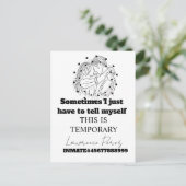 Haftkarten Lange Distanz Süß Postkarte (Stehend Vorderseite)