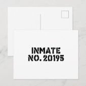 Häftling Nr. 20195 Postkarte (Vorne/Hinten)