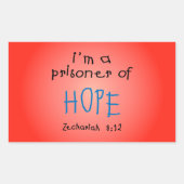 Häftling Rechteckiger Aufkleber (Vorderseite)