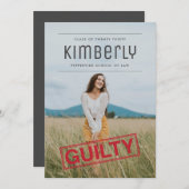 Haftpflicht als Anklage Abschluss Einladung (Vorne/Hinten)