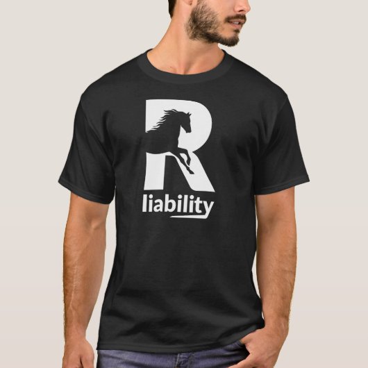 Haftung Pferdedesign R T-Shirt (Vorderseite)