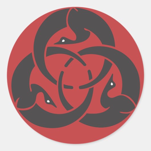 Hagakure Round Sticker (Vorderseite)