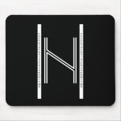 Hagalaz BW Mouse Pad Mousepad (Vorne)