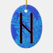 Hagalaz Rune Weihnachten Ornament - Transformation (Vorne)
