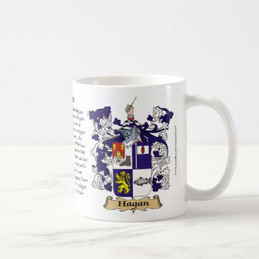 Hagan, der Ursprung, die Bedeutung und das Wappen Kaffeetasse (Rechts)