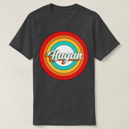 Hagan Name Shirt Vintag Hagan Circle (Design vorne)