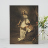 Hagar und der Engel (von Carel Fabritius) Karte (Stehend Vorderseite)