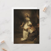 Hagar und der Engel (von Carel Fabritius) Karte (Vorderseite/Rückseite Beispiel)