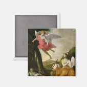 Hagar und Ishmael, vom Engel gerettet, c.1648 Magnet (Vorderseite/Rückseite)