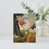 Hagar und Ishmael, vom Engel gerettet, c.1648 Postkarte (Stehend Vorderseite)