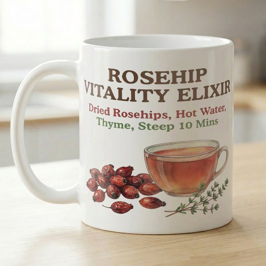 Hagebuttentee-Rezept Apotheker-Stil Kunst Kaffeetasse