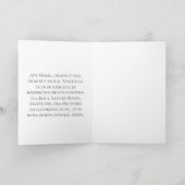 HAGEL MARY in LATEIN GESEGNETER JUNGFRAU JESUS Karte (Innenseite)