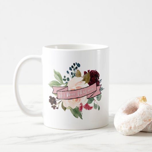 Hagel-Mary-Katholisch-Tasse Kaffeetasse (Mit Donut)