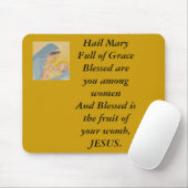 Hagel-Mary-Mausunterlage Mousepad (Mit Mouse)