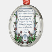 Hagel Mary Ornament Aus Metall (Links)