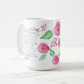 Hagel Mary u. Morgen-anbietenAquarell Kaffeetasse (Vorderseite Links)