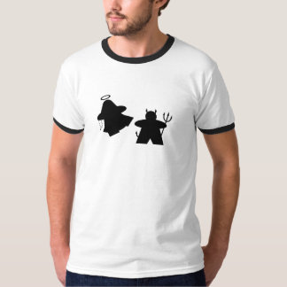 Hagel Mary voll des Anmuttrittes der Teufel im T-Shirt