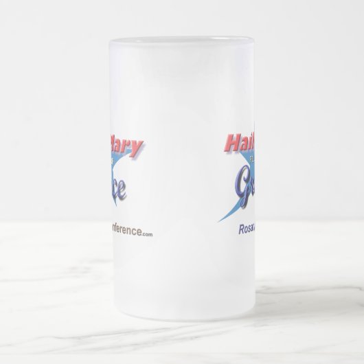 Hagel-Marymattierte GlasTasse Mattglas Bierglas (Mittel)