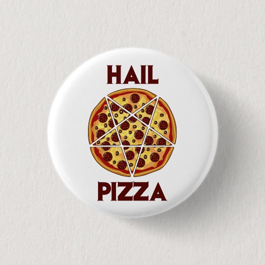 Hagel-Pizza Button (Vorderseite)