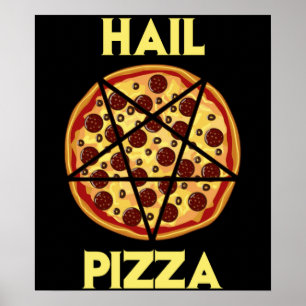 Hagel-Pizza Poster