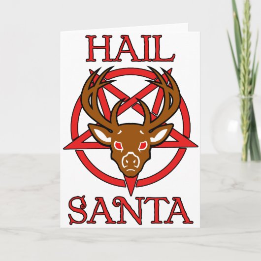 Hagel Sankt Feiertagskarte (Vorderseite)