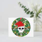 Hagel Sankt Feiertagspostkarte (Stehend Vorderseite)