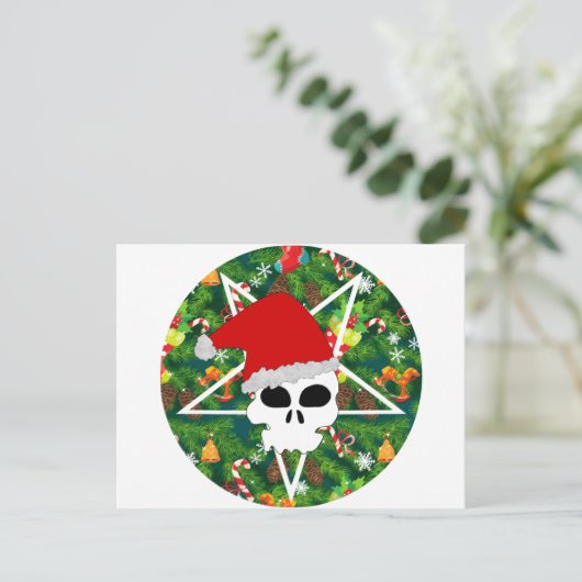 Hagel Sankt Feiertagspostkarte (Stehend Vorderseite)