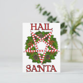 Hagel Sankt Feiertagspostkarte (Stehend Vorderseite)