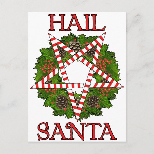 Hagel Sankt Feiertagspostkarte (Vorderseite)