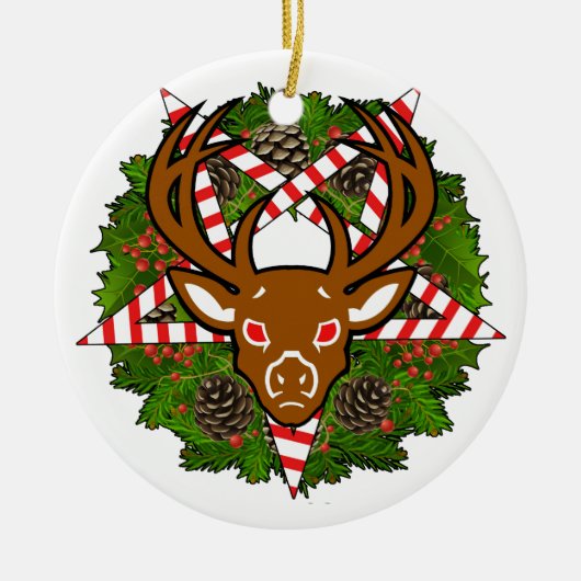 Hagel Sankt Keramik Ornament (Vorne)