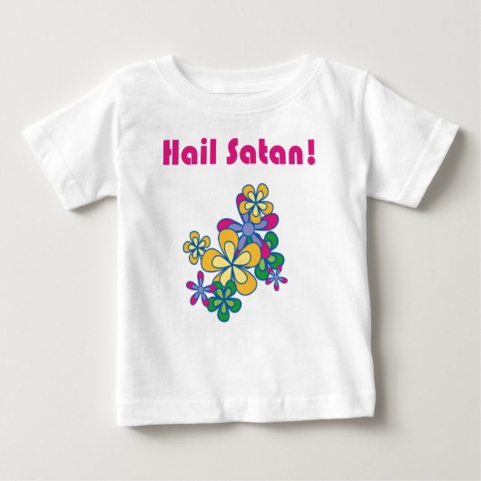 Hagel Satan! Baby T-shirt (Vorderseite)