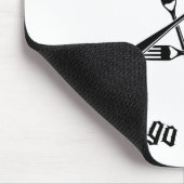 Hagel Seitan 1,1 (Schwarzes) Mousepad (Ecke)