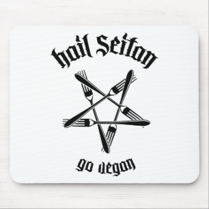 Hagel Seitan 1,1 (Schwarzes) Mousepad