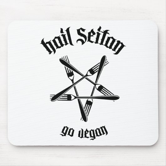Hagel Seitan 1,1 (Schwarzes) Mousepad (Vorne)