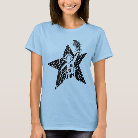 Hagel Seitan veganer T - Shirt (Vorderseite)