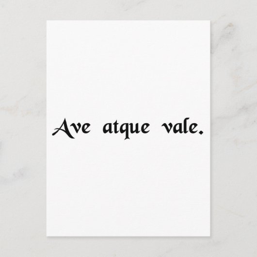 Hagel und Abschied. Postkarte (Vorderseite)