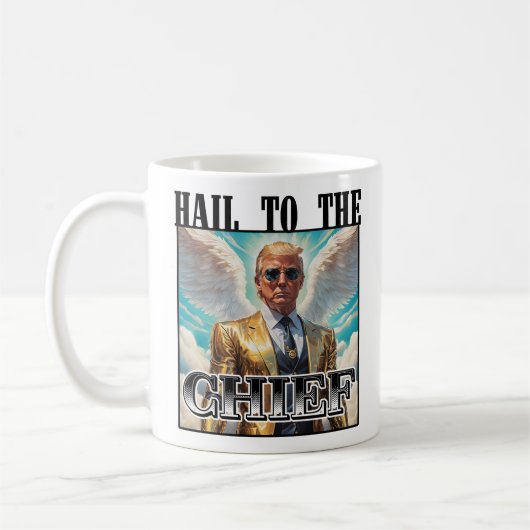 Hagel zum Chef - Trump 2024 Kaffeetasse (Links)
