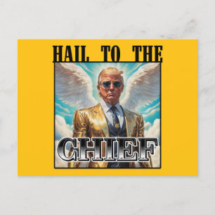 Hagel zum Chef - Trump 2024 Postkarte