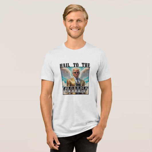 Hagel zum Chef - Trump 2024 Tri-Blend Shirt (Vorderseite voll)