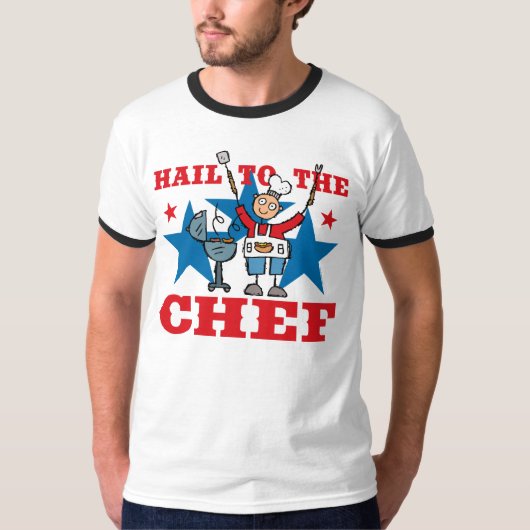 Hagel zum GRILLEN Koch T-Shirt (Vorderseite)
