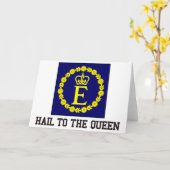 Hagel zur Königin Karte (Gelbe Blume)