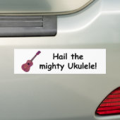 Hageln Sie den mächtigen Ukulele! Autoaufkleber (Auf Auto)