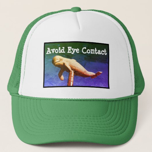 Hageln Sie den Wal-Gewohnheits-Hut Truckerkappe (Vorderseite)