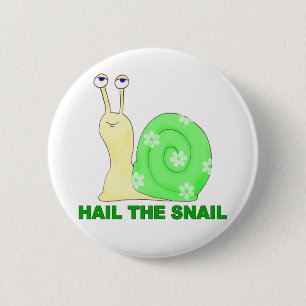 Hageln Sie die Schnecke Button