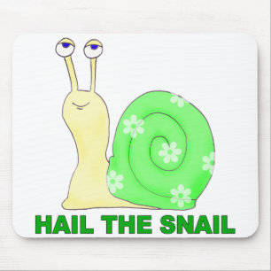 Hageln Sie die Schnecke Mousepad