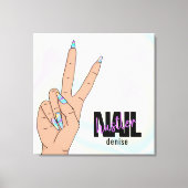 Hagelnagelsalon Handnagel Leinwanddruck (Vorderseite)