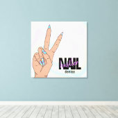 Hagelnagelsalon Handnagel Leinwanddruck (Insitu (Holzboden))