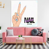 Hagelnagelsalon Handnagel Leinwanddruck (Insitu (Wohnzimmer))